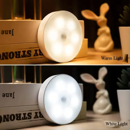 Motion sensor night light warm white glow bedroom hallway
